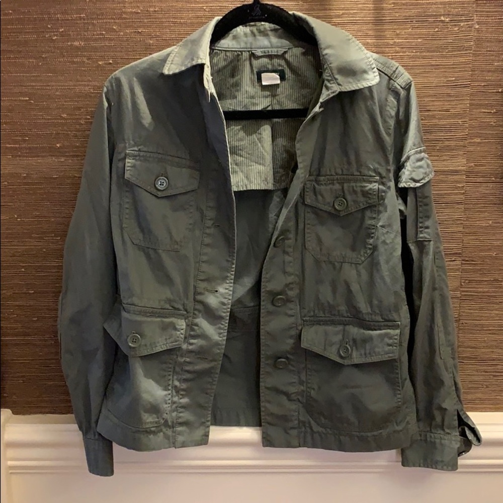 J. Crew green military jacket